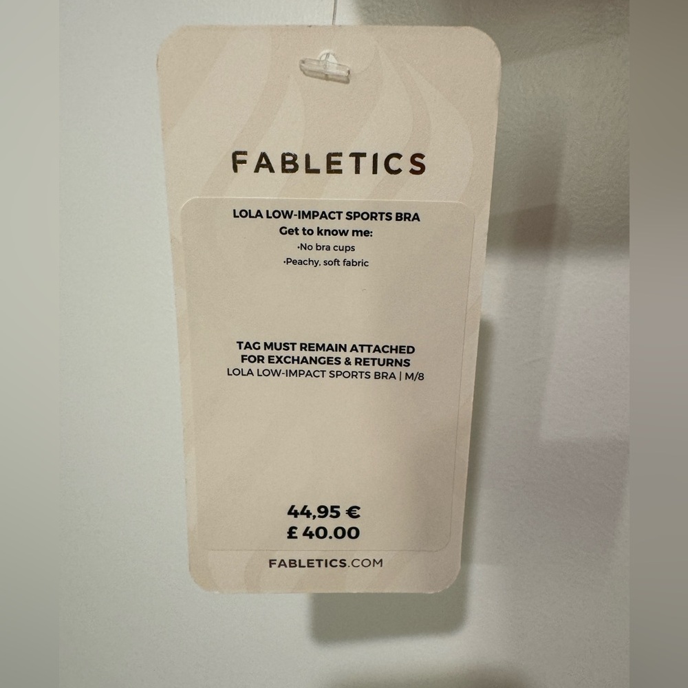 Fabletics low impact red sports bra size medium - Picture 2 of 4
